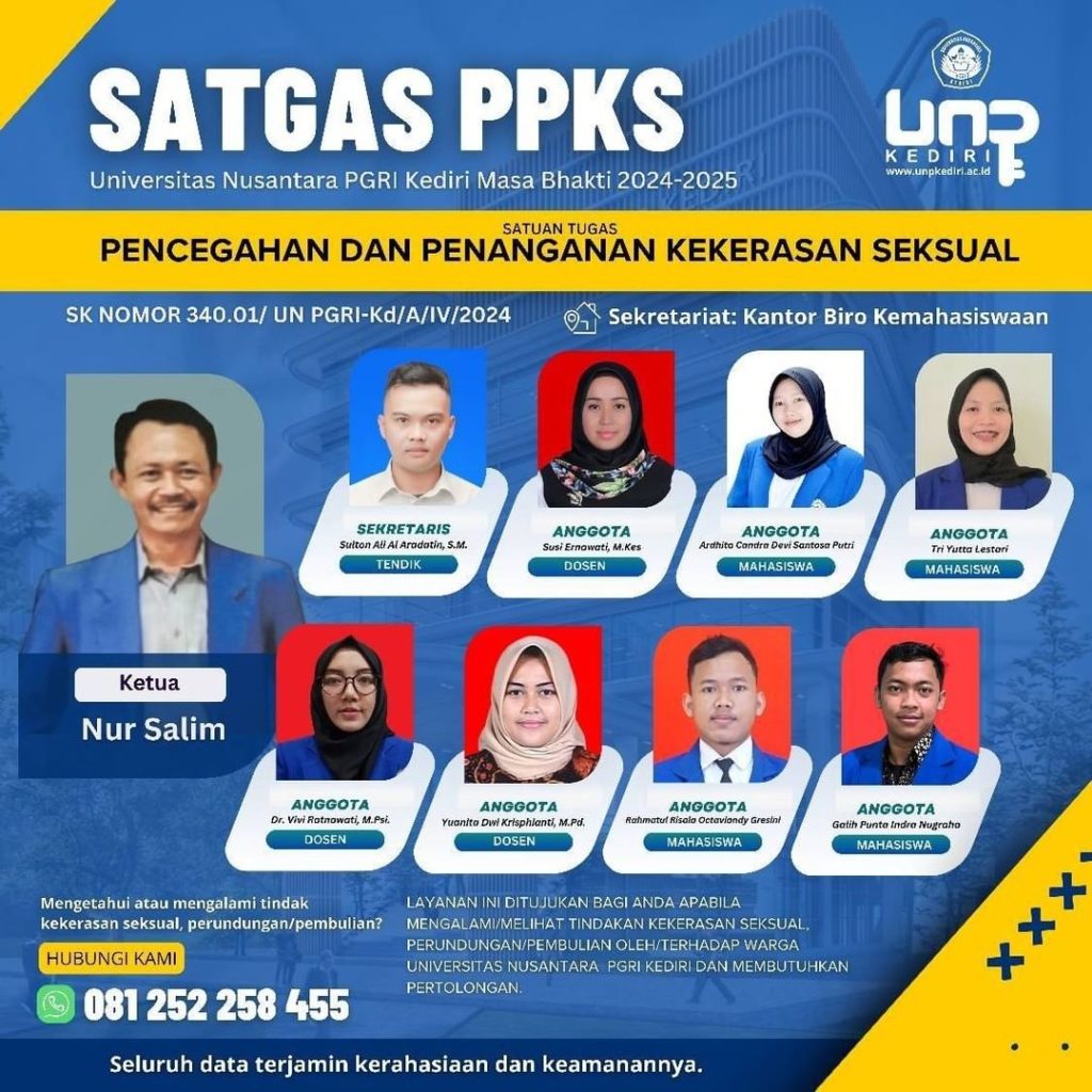 Selamat Bertugas PPKS UNP Kediri – UNP KEDIRI